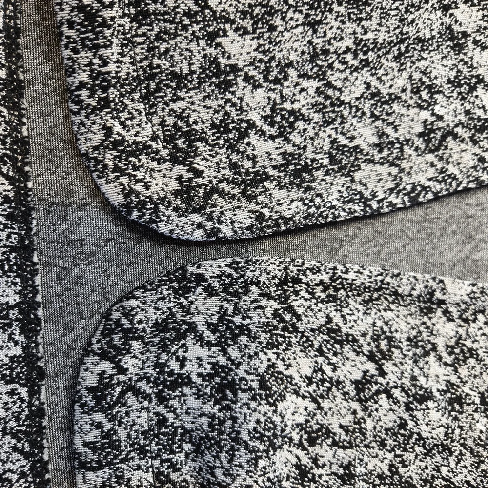 Laura Ashley Houndstooth Cape Jacket Lightweight 3X Black and White